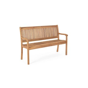 2-Sitzer Bank aus Massivholz 120x62x88H cm